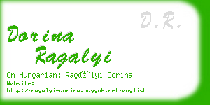 dorina ragalyi business card